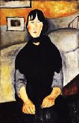 Amedeo Modigliani Young Woman of the People china oil painting reproduction